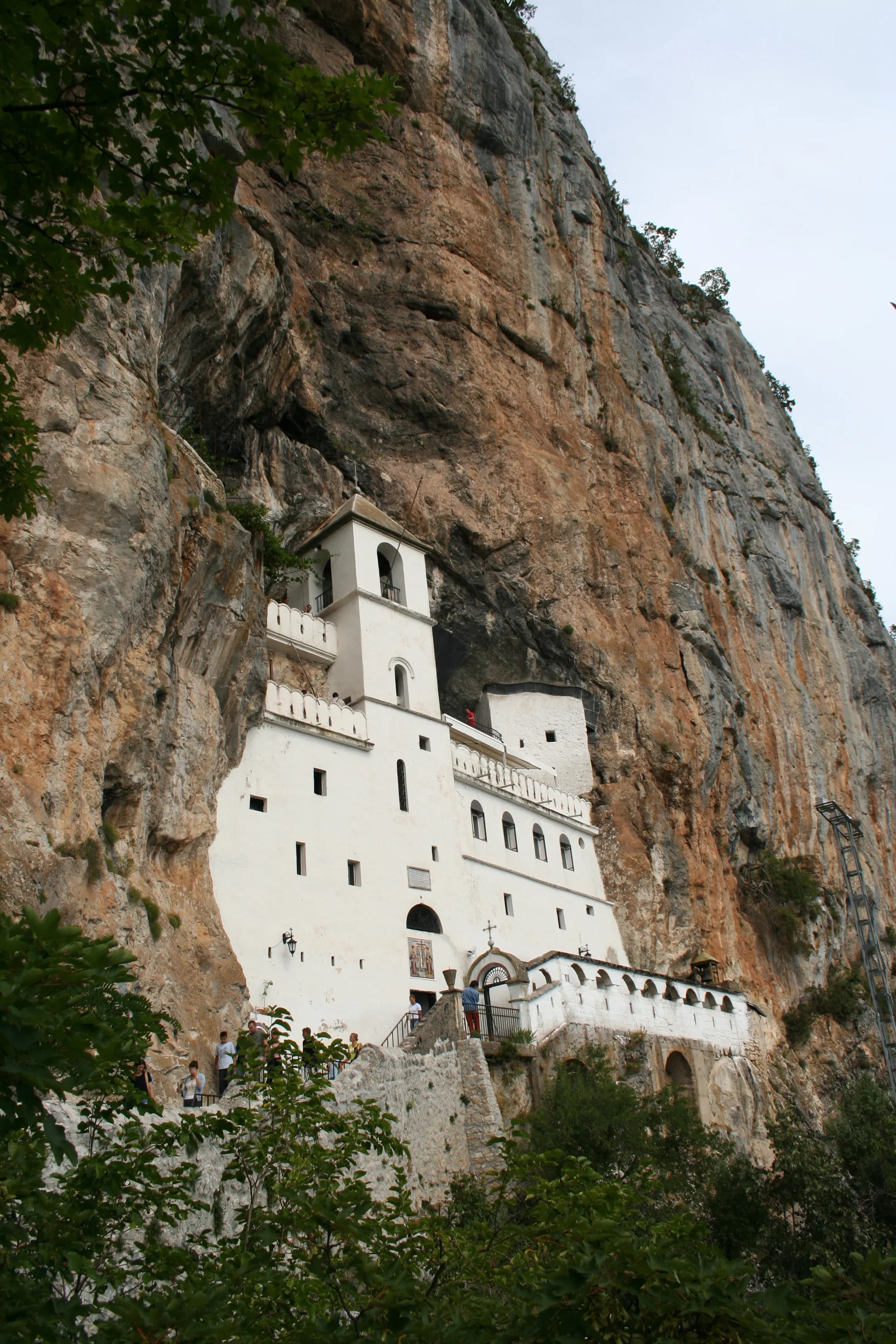 Ostrog Monastery, cliffside Orthodox pilgrimage site in Montenegro